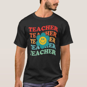 Grundschule Inspirierende Bunte Retro-Tee T-Shirt