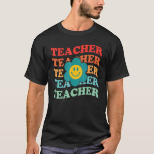 Grundschule Inspirierende Bunte Retro-Tee T-Shirt