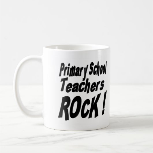 Grundschule-Lehrer-Felsen! Tasse (Links)