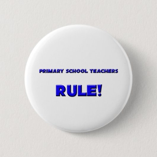 Grundschule-Lehrer-Regel! Button (Vorderseite)