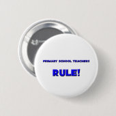 Grundschule-Lehrer-Regel! Button (Vorne & Hinten)