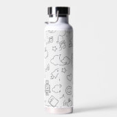 Grundschule Personalisiert Weiß und Schwarz Trinkflasche (Rechts)