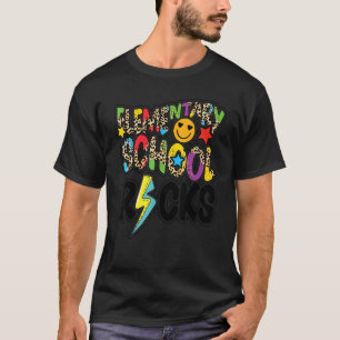 Grundschule rockt Leoparden zurück zur Schule T-Shirt