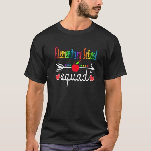 Grundschule Squad Team Grundschule T-Shirt (Vorderseite)