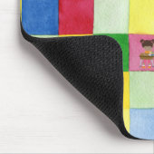 Grundschulkinder an den Schreibtischen Mousepad (Ecke)