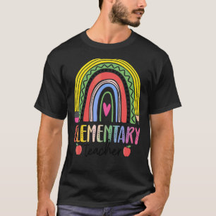 Grundschullehrer Boho Regenbogen Team Grundschule  T-Shirt
