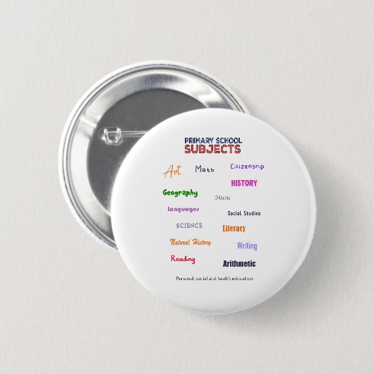 Grundschullehrer Button (Vorne & Hinten)