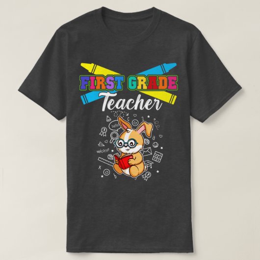 Grundschullehrer der ersten Klasse 3 T-Shirt (Design vorne)