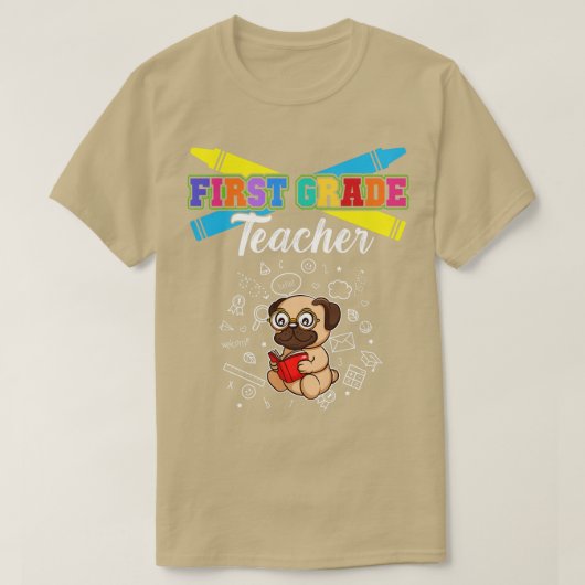 Grundschullehrer der ersten Klasse 5 T-Shirt (Design vorne)