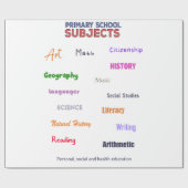 Grundschullehrer Geschenkpapier (Flach)