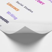 Grundschullehrer Geschenkpapier (Ecke)