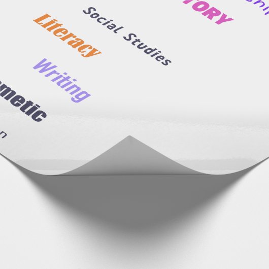 Grundschullehrer Geschenkpapier (Ecke)