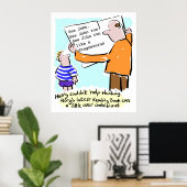 Grundschullehrer Kinderbuch Poster (Heimbüro)