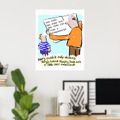 Grundschullehrer Kinderbuch Poster (Heimbüro)