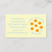 Grundschullehrer mit Inspirationsmotto Visitenkarte (Vorderseite)