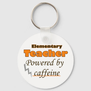 Grundschullehrer mit Koffein Schlüsselanhänger
