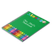 Grundschullehrer Niedlich Kawaii Notizblock (Linke Seite)