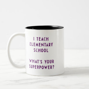 Grundschullehrer Superkraft Tasse