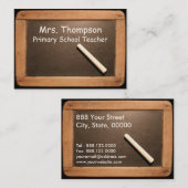 GrundschullehrerIn-Skateboardkarte Telefonnummerkarte (Vorne/Hinten)