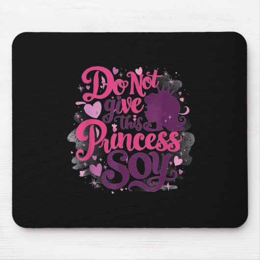 Grundschulprinzessin und die Soja-Allergie raus Mousepad (Vorne)