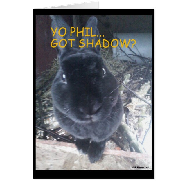 Grundschwein-Tag/Ostern-Karte (Vorne)