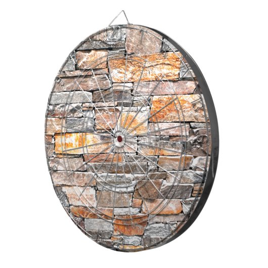 Grundstein | Natursteinmuster | Steine Dartscheibe (Vorderseite rechts)