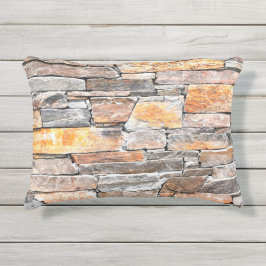 Grundstein | Natursteinmuster | Steine Kissen Für Draußen