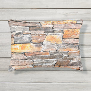 Grundstein Natursteinmuster Steine Kissen Für Draußen