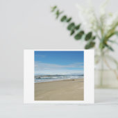 Grundstück am Strand Postkarte (Stehend Vorderseite)