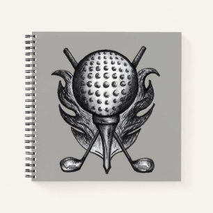 Grundstück: Personalisiertes Golf Ball Club T-Shir Notizblock