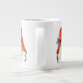 Grundstück| Red Ushanka Hat Jumbo-Tasse (Rückseite)