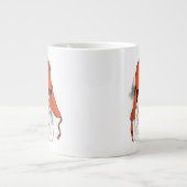 Grundstück| Red Ushanka Hat Jumbo-Tasse (Vorderseite)