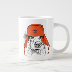 Grundstück Red Ushanka Hat Jumbo-Tasse