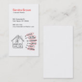 Grundstück-Vermögenswerte Flussdiagramm Visitenkarte (Vorne/Hinten)