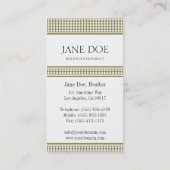 Grundstücksmakler-goldener Punkt-Entwurf Visitenkarte (Rückseite)