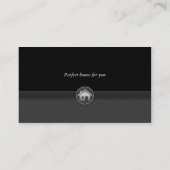 Grundstücksmakler Visitenkarte (Rückseite)