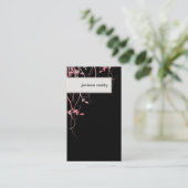 Grundstücksmakler-Visitenkarte-eleganter belaubter Visitenkarte (Stehend Vorderseite)