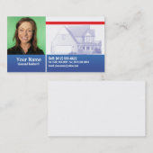 Grundstücksmakler-Visitenkarte-Proben Visitenkarte (Vorne/Hinten)