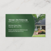 Grundstücksmakler-Visitenkarte Visitenkarte (Rückseite)