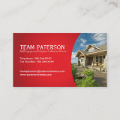 Grundstücksmakler-Visitenkarte Visitenkarte (Rückseite)