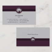 Grundstücksmakler-Visitenkarte Visitenkarte (Vorne/Hinten)