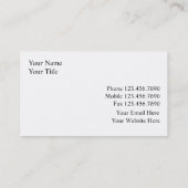 Grundstücksmakler-Visitenkarten Visitenkarte (Rückseite)