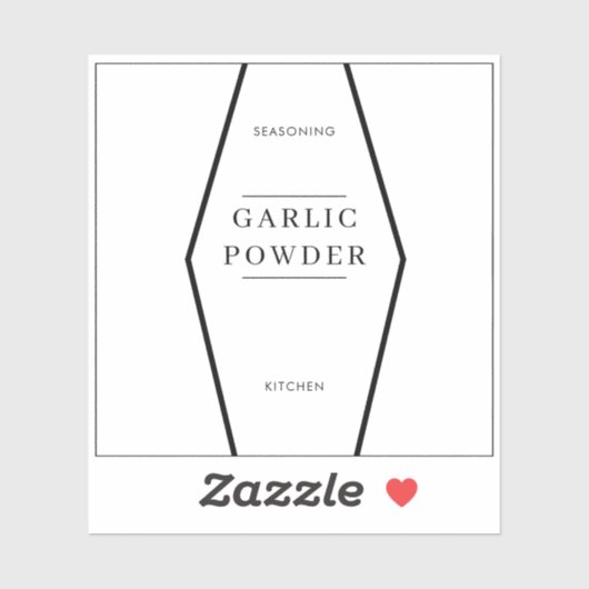 Grundtext Moderne Küche Pantry Jar Labels (Blatt)