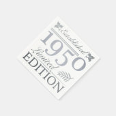 Gründung 1950 70. Geburtstag Serviette (Ecke)