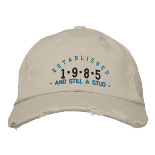 Gründung 1985 Stud Stickereihut Bestickte Kappe