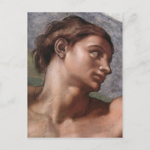 Gründung Adams im Detail durch Michelangelo Postkarte