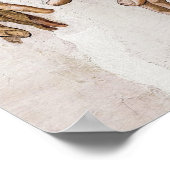 Gründung der Sixtinischen Kapelle Adam - Michelang Poster (Ecke)