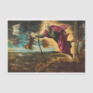Gründung der Tiere 1553 durch Jacopo Tintoretto Seidenpapier