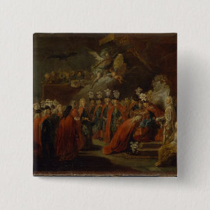 Gründung des Auftrages schwarzen Eagles Button