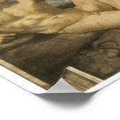 Gründung von Adam, 1510, Michelangelo Poster (Ecke)